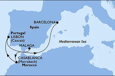 Splendida MSC Cruise 09 Nights / 10 Days